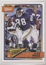2018 Panini Classics Legends Blank Back 47/50 Alan Page #113 HOF 02v3