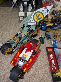 5x LEGO NINJAGO: Titan Mech 70737 71776 Race Car Incomplete minifigures Lot