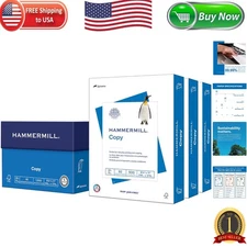 93 Bright 8.5x11 Copy Paper, 3 Ream Pack, 20Lb - Jam-Free Professional Quality
