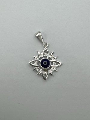 Mexiko .925 Silber Evil Eye Starburst Anhänger GA50925 MEX Made in Taxco Guerrero