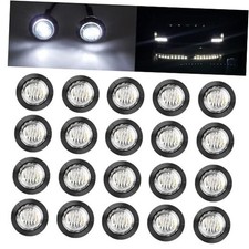 3/4" Round LED Clearance Indicator Lights Side Front Rear Marker Lights White