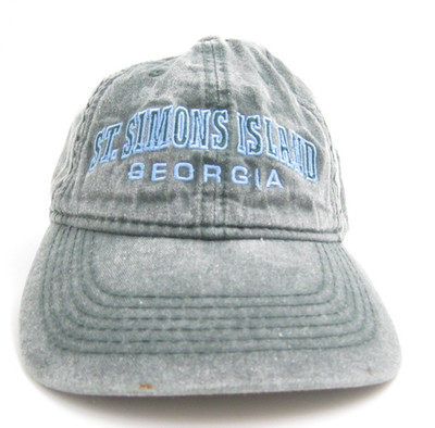 Women St Simons Island Georgia Embroidered Adjustable Hat (C)