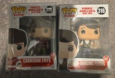Ferris Bueller's Day Off Funko Pop Set Of 2 #318 And #319 With Protectors