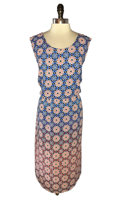 vince camuto floral a line dress Vince Camuto Women's Floral Puff Sleeve A-Line Dress - Natural