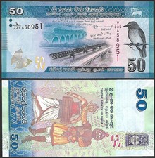 * SRI LANKA 50 rupees 2021 P 124 *** UNC *** Colorful banknote !