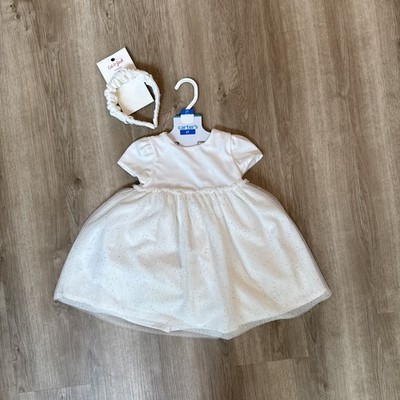 Carter s White Tulle Dress 2T NWT + Headband Toddler Special Occasion