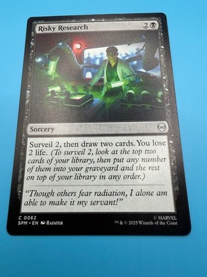 Risky Research 62 C Marvel's Spider-Man Magic: The Gathering Near Mint