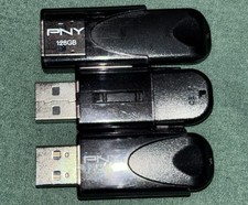 PNY 128GB USB 2.0 Flash Drive Attach 4 Portable Storage Stick Lot Of 3