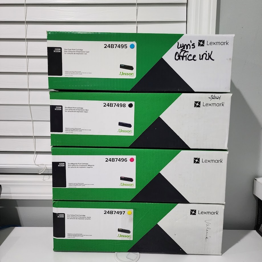 Lexmark C2326 / XC2326 Complete Toner Set Yellow Magenta Cyan