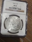 1882 S Morgan Silver Dollar NGC MS 62