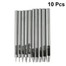  10 Pcs Hole Punch for Crafting Leathercraft Punching Tool Belt Hollow Pounch