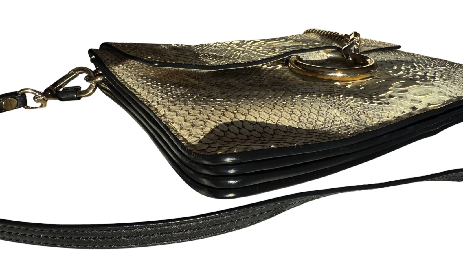 Chloe Limited Edition RARE Python Medium Faye bla… - image 20