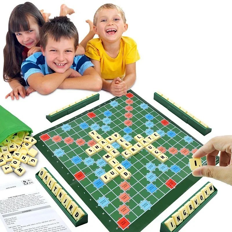 New Scrabble-Style Board Game – Family Word Game (FN2) - Travel Sized