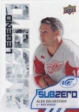 17/18 ICE...ALEX DELVECCHIO...SUB ZERO...LEGEND...ACETATE....# SZ-6...RED WINGS