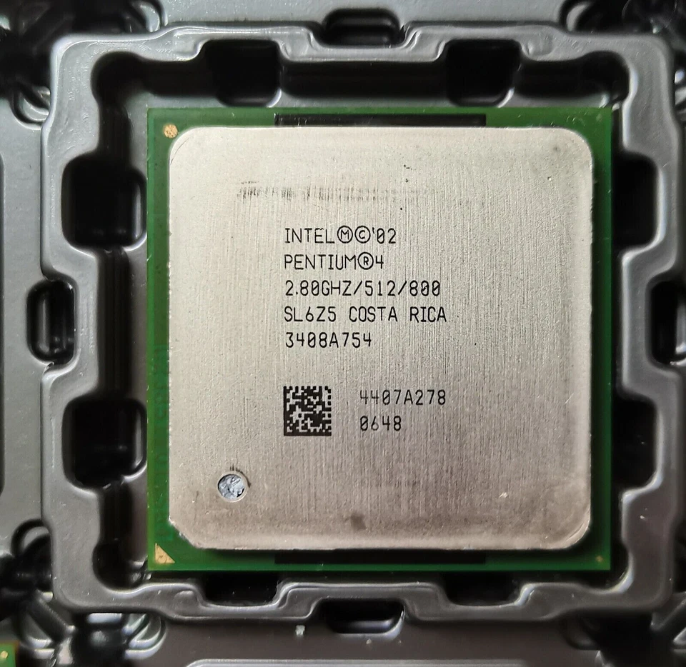 Intel Pentium 4 P4 2.8Ghz SL6WJ SL6Z5 512 KB 800MHz Socket 478/N CPU Processor - Image 2 of 3