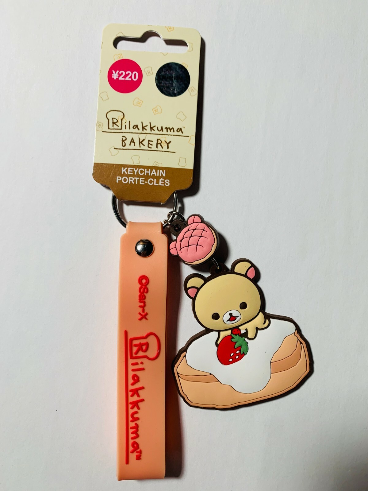 San-X RILAKKUMA KEYCHAIN BAKERY STRAWBERRY (Peach) - New *US Seller*  843074196596 | eBay