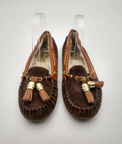 Tan Suede Leather Slip On Loafer Shoes 