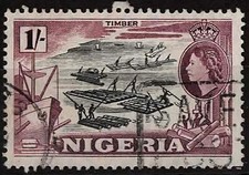 1953. Nigéria. Radeaux. N°83.