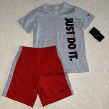 New Nike Outfit Shirt Top Shorts Boys Youth 6