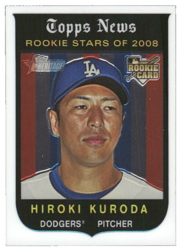 2008 Topps Hiroki Kuroda Rookie Los Angeles Dodgers #531 MLB
