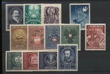 Austria 1949 Lot Of Complete New Mint Never Hinged Series MH N1426