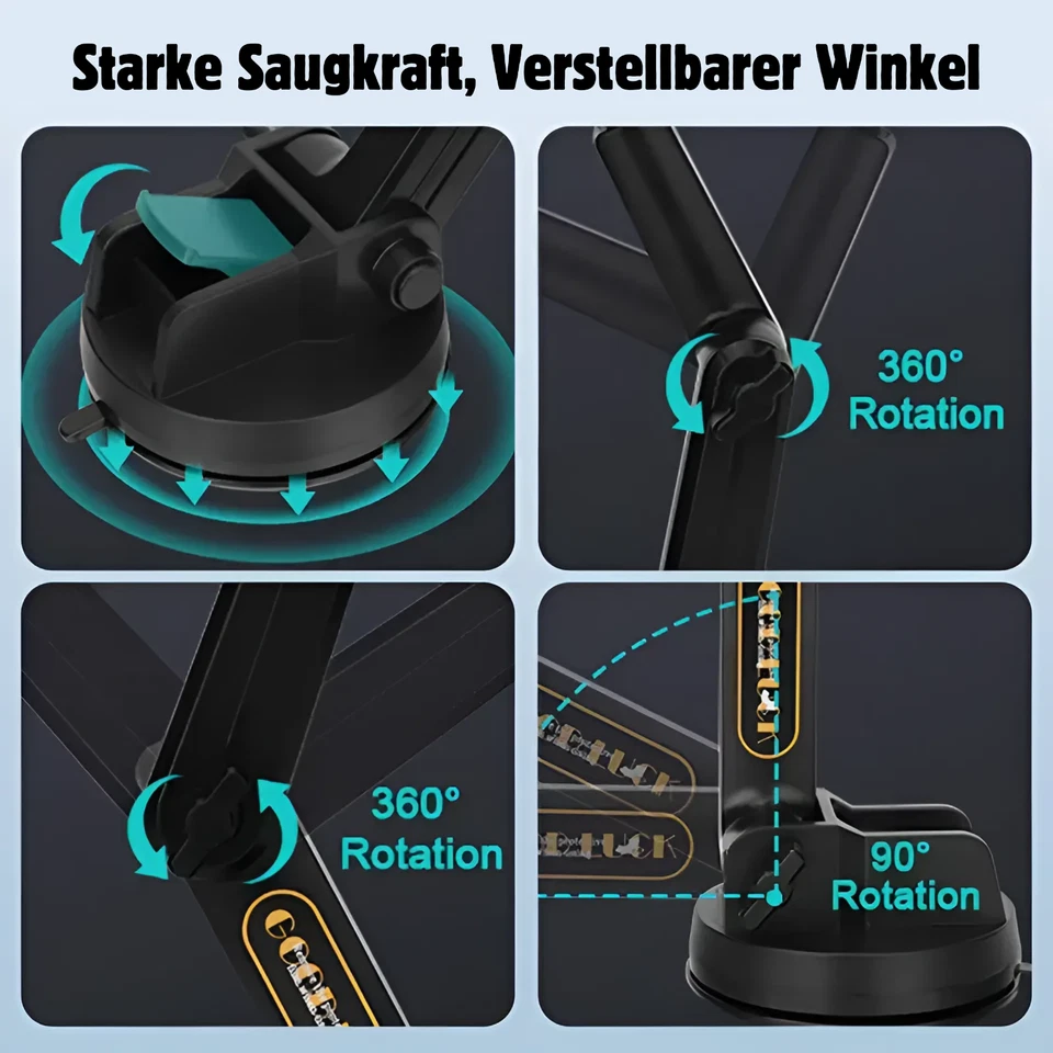 Handyhalterung LKW Wohnmobil Auto Tablet Halterung Armaturenbrett Universal - Bild 4 von 4