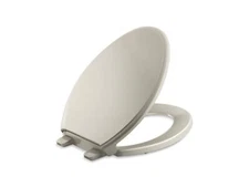 GLENBURY® READYLATCH® QC EB TOILET SEAT, Ready Latch, Elongated, SANDBAR
