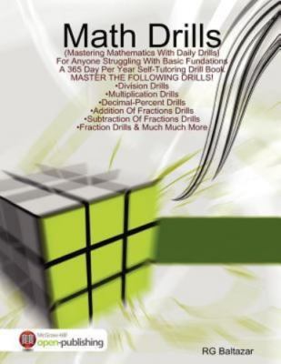 Math Drills, Like New Used, Free P&P in the UK
