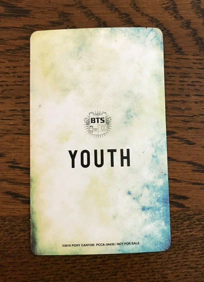 BTS 防弾少年団 YOUTH トレーディングカード トレカ BTS Bangtan 'YOUTH' Japanese Album + SUGA Photocard Photo