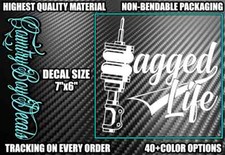 Bagged Life Vinyl Decal Sticker Jdm Car Truck Turbo Boosted Low Dropped Diesel