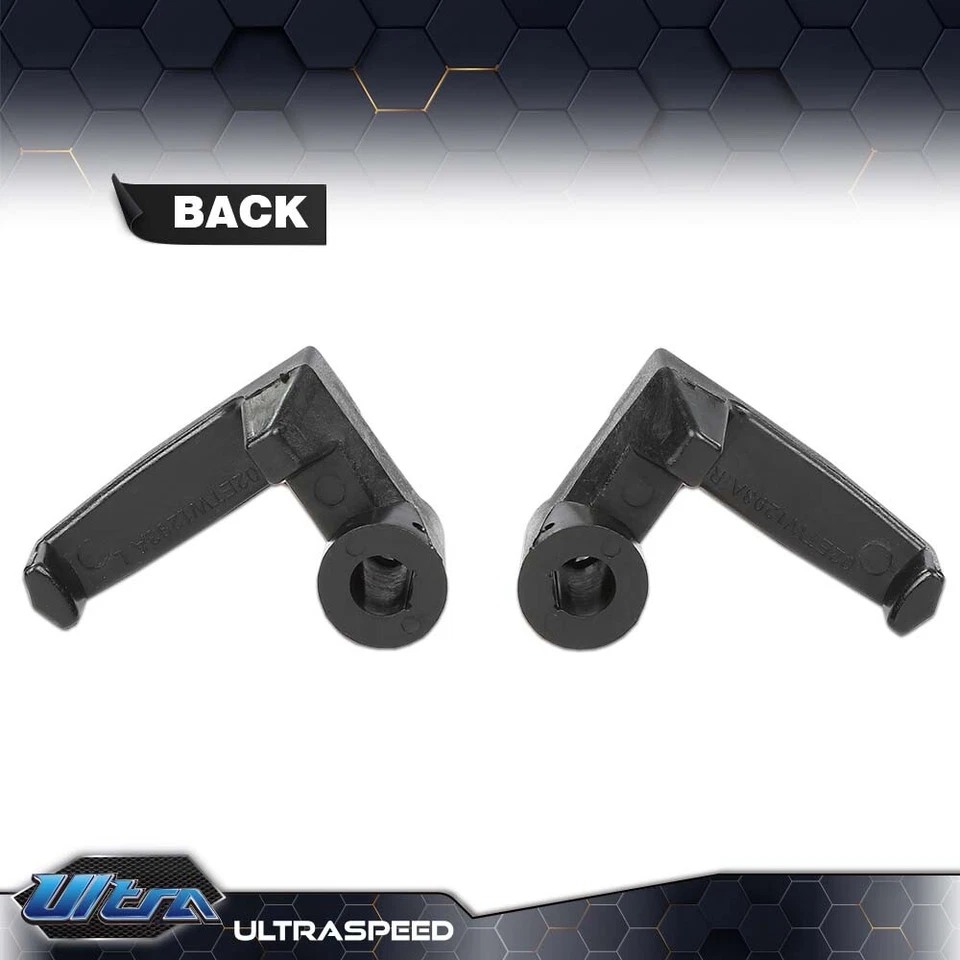 Par de cerraduras de manijas de ventana de ventilación negras aptas para camioneta Ford Bronco 1980-1996 Foto 3 de 4