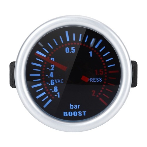 52mm/2in Boost Gauge/Vacuum Gauge Kit Universal Smoke Lens LED Bar Meter Car - Picture 3 of 9
