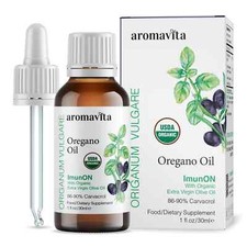 Aromavita ImunON Organic Greek Oregano Oil - 86-90 Carvacrol   Natural, Vegan