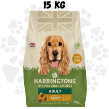 Harringtons TURKEY & VEG Dry Dog Food 15 kg Natural Complete Adult UK Made