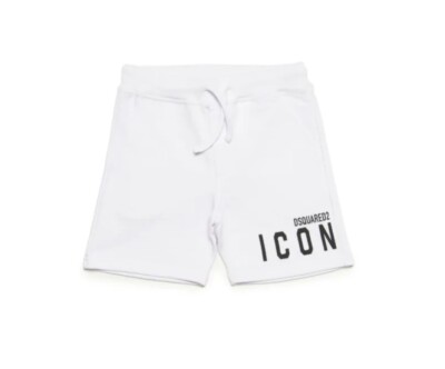 DSQUARED2 KIDSlogo print cotton shorts