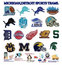 Michigan-DETROIT Teams Patches Embroidered,iron ,sewing On Clothes
