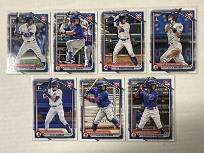 2024 Bowman Draft Cubs RC Team Set Smith Shaw Southisene Mathis Armas Cruz (7)