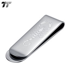T T 316L Stainless Steel Scorpion Money Clip MC35S 
