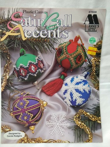 Annie's Attic | 879608 | Plastic Canvas | Satin Ball Accents | Pattern Leaflet - Picture 1 of 2