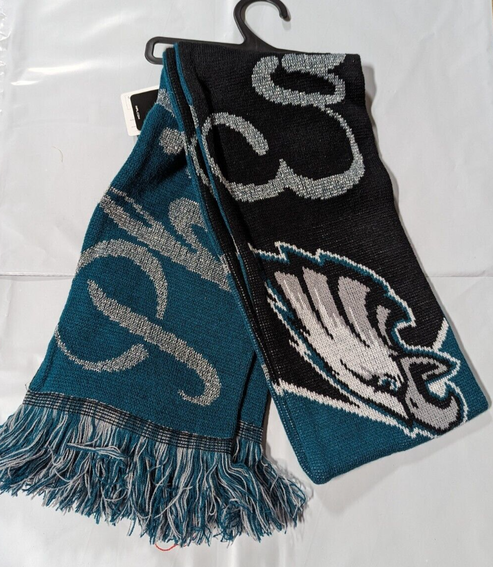 Philadelphia Eagles Scarf Knit Winter Neck New Reversible Womens