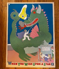 Vintage 1980's Converse "When You Wish Upon A Star" Shoe Sports Poster