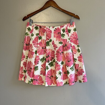 United Colors Of Benetton Women s Floral Flower Colorful Pleated Skirt 40