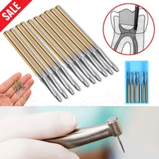 1-10* Dental Tungsten Carbide Burs FG Round Bur Fit High Speed Handpiece Zekrya