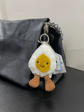 Jellycat Amuseables Boiled Egg Keychain Soft Plush Bag Charm Cute Toy Gift NWT