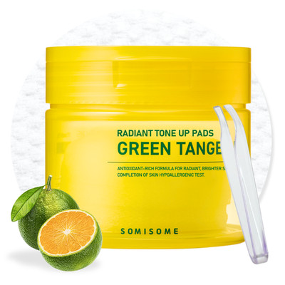 SOMISOME Green Tangerine Radiant Tone Up Pads Zero Pore, Mediheal, Korean skinc