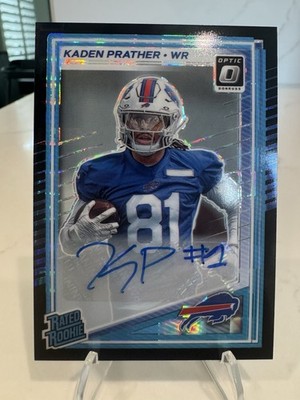 2025 Donruss Optic Kaden Prather Rated Rookie Auto Black Pandora Prizm #/35