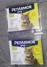 2 PetArmor PLUS 3 Doses Flea Tick Lice Treatment for Cat Kittens Over 1.5 LBS