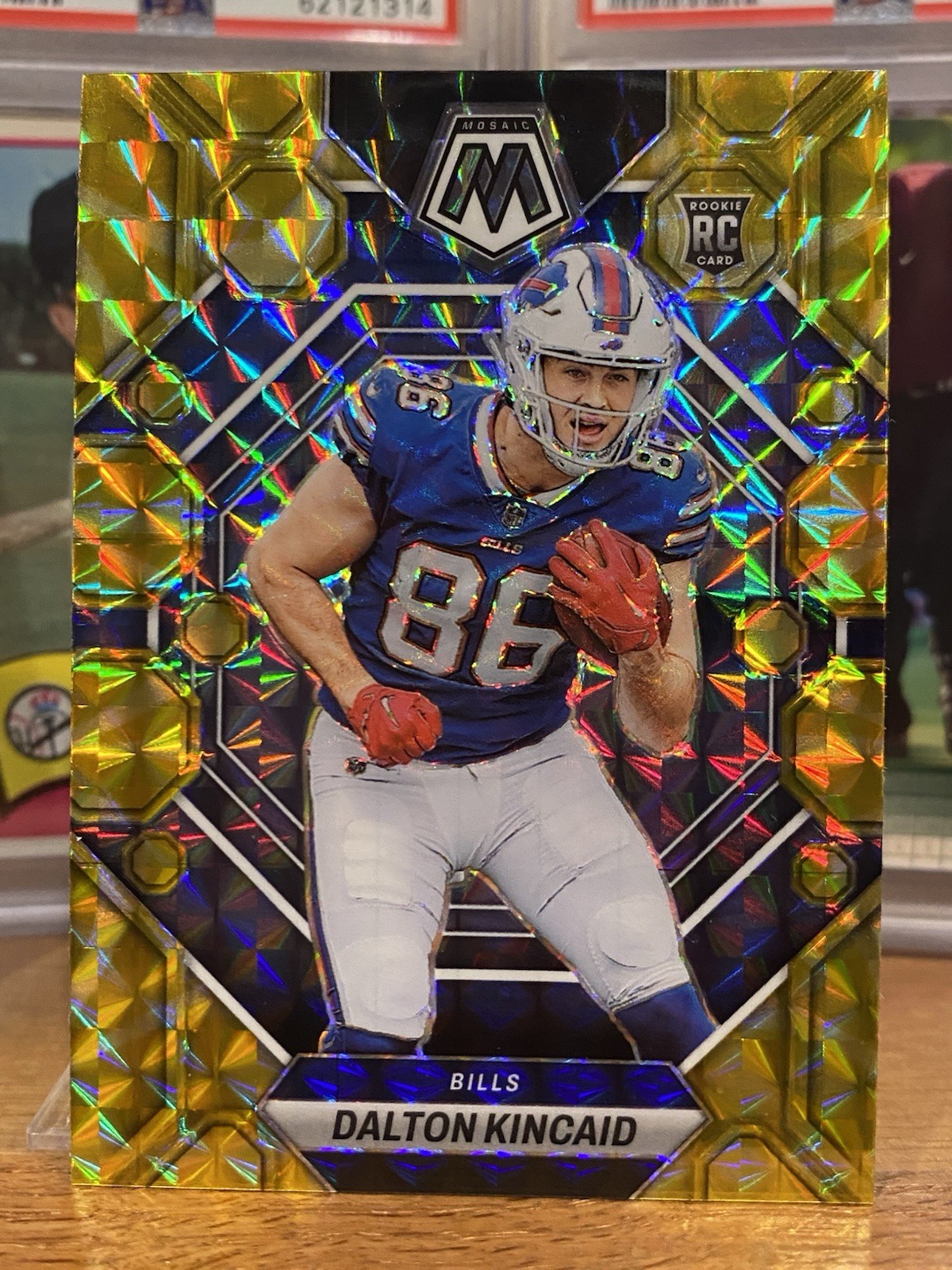 2023 Mosaic Dalton Kincaid RC Reactive Yellow Rookie #305 Bills