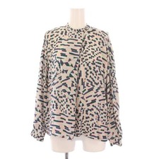 mina perhonen Light Collage Band Collar Shirt Blouse Pullover Women  s Used