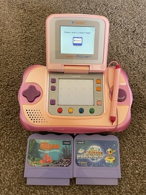 V Smile Cyber Pocket Learning System with 2 Games Works Great